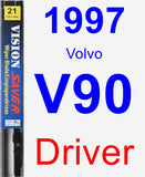 Driver Wiper Blade for 1997 Volvo V90 - Vision Saver