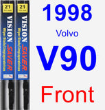 Front Wiper Blade Pack for 1998 Volvo V90 - Vision Saver