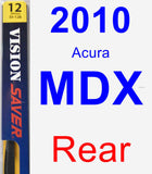 Rear Wiper Blade for 2010 Acura MDX - Rear