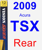 Rear Wiper Blade for 2009 Acura TSX - Rear