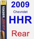 Rear Wiper Blade for 2009 Chevrolet HHR - Rear