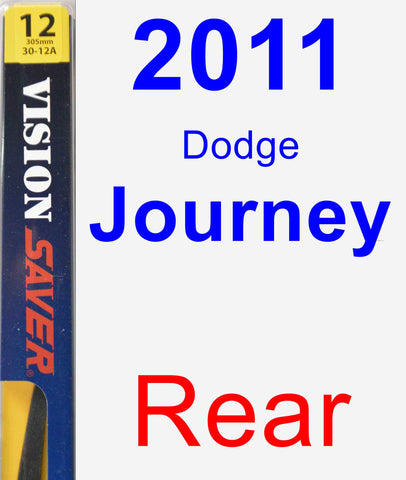 Rear Wiper Blade for 2011 Dodge Journey - Rear