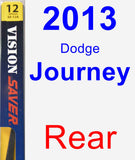 Rear Wiper Blade for 2013 Dodge Journey - Rear