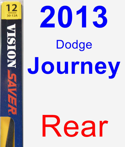 Rear Wiper Blade for 2013 Dodge Journey - Rear