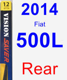 Rear Wiper Blade for 2014 Fiat 500L - Rear