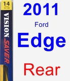 Rear Wiper Blade for 2011 Ford Edge - Rear