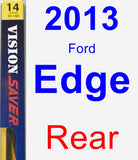 Rear Wiper Blade for 2013 Ford Edge - Rear