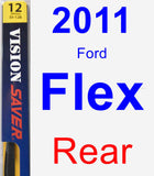 Rear Wiper Blade for 2011 Ford Flex - Rear