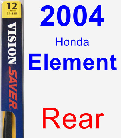 Rear Wiper Blade for 2004 Honda Element - Rear