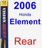 Rear Wiper Blade for 2006 Honda Element - Rear