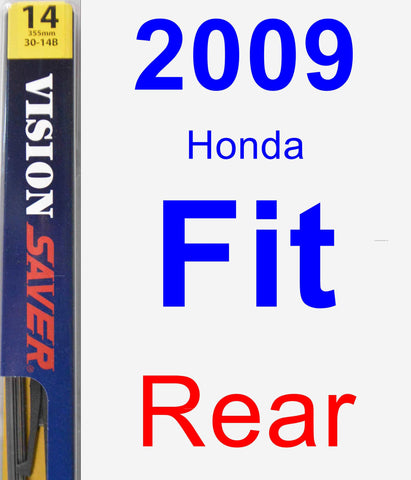 Rear Wiper Blade for 2009 Honda Fit - Rear