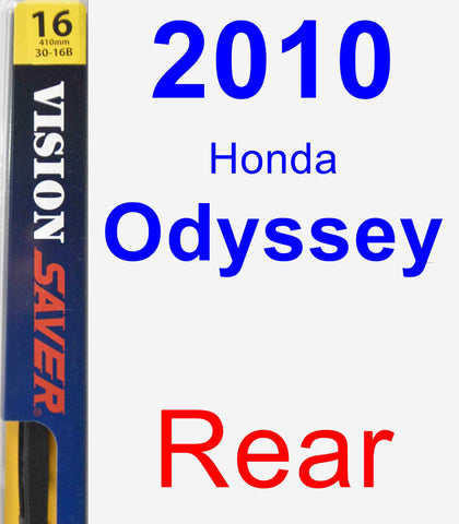 Rear Wiper Blade for 2010 Honda Odyssey - Rear