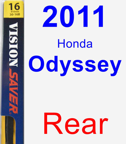 Rear Wiper Blade for 2011 Honda Odyssey - Rear