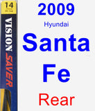 Rear Wiper Blade for 2009 Hyundai Santa Fe - Rear