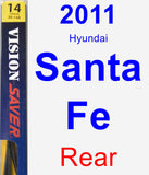 Rear Wiper Blade for 2011 Hyundai Santa Fe - Rear