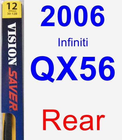 Rear Wiper Blade for 2006 Infiniti QX56 - Rear