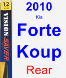 Rear Wiper Blade for 2010 Kia Forte Koup - Rear