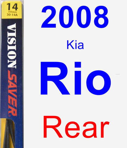 Rear Wiper Blade for 2008 Kia Rio - Rear