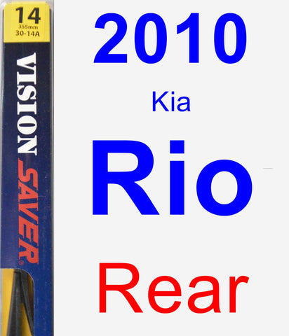 Rear Wiper Blade for 2010 Kia Rio - Rear