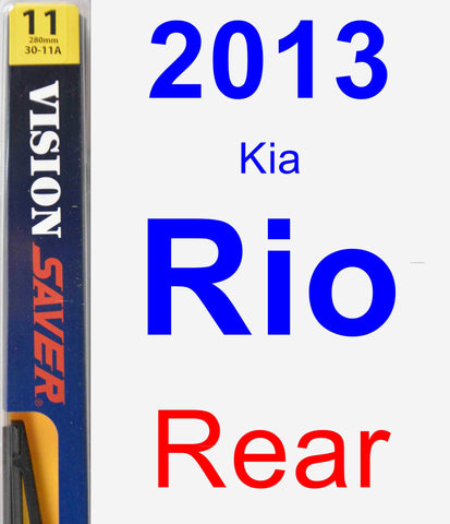 Rear Wiper Blade for 2013 Kia Rio - Rear