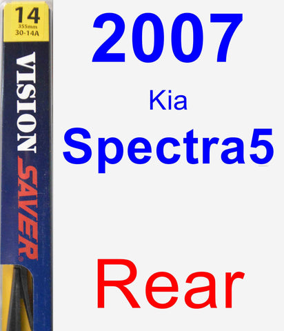 Rear Wiper Blade for 2007 Kia Spectra5 - Rear