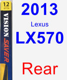 Rear Wiper Blade for 2013 Lexus LX570 - Rear