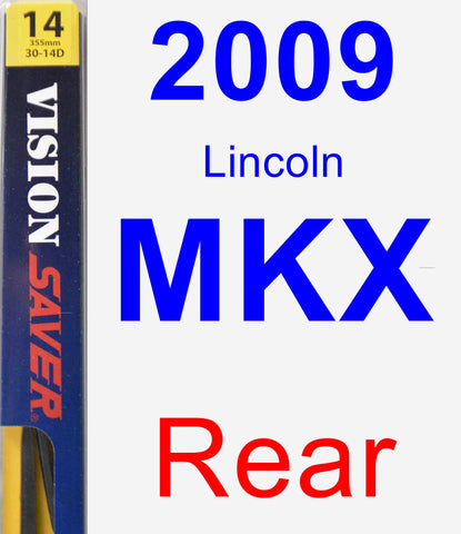 Rear Wiper Blade for 2009 Lincoln MKX - Rear