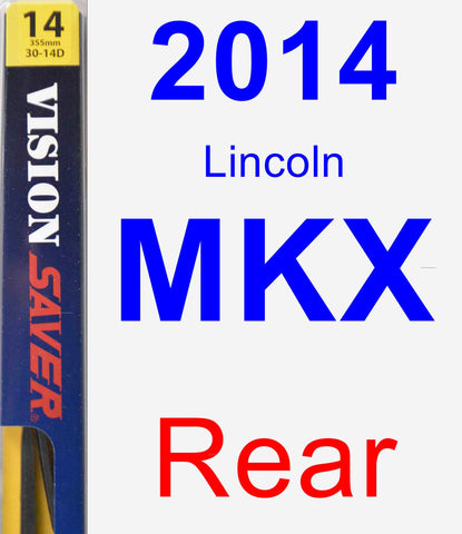 Rear Wiper Blade for 2014 Lincoln MKX - Rear