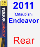 Rear Wiper Blade for 2011 Mitsubishi Endeavor - Rear