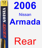 Rear Wiper Blade for 2006 Nissan Armada - Rear