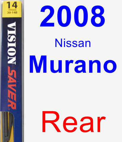 Rear Wiper Blade for 2008 Nissan Murano - Rear