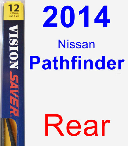 Rear Wiper Blade for 2014 Nissan Pathfinder - Rear