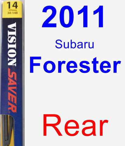 Rear Wiper Blade for 2011 Subaru Forester - Rear