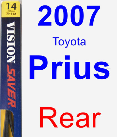 Rear Wiper Blade for 2007 Toyota Prius - Rear