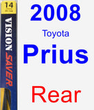 Rear Wiper Blade for 2008 Toyota Prius - Rear