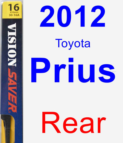 Rear Wiper Blade for 2012 Toyota Prius - Rear