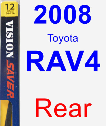 Rear Wiper Blade for 2008 Toyota RAV4 - Rear