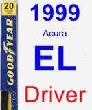 Driver Wiper Blade for 1999 Acura EL - Premium