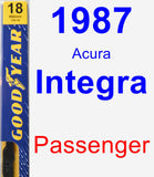 Passenger Wiper Blade for 1987 Acura Integra - Premium