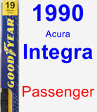 Passenger Wiper Blade for 1990 Acura Integra - Premium