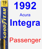 Passenger Wiper Blade for 1992 Acura Integra - Premium