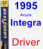 Driver Wiper Blade for 1995 Acura Integra - Premium