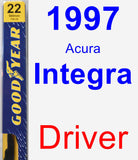 Driver Wiper Blade for 1997 Acura Integra - Premium