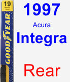 Rear Wiper Blade for 1997 Acura Integra - Premium