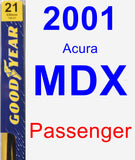 Passenger Wiper Blade for 2001 Acura MDX - Premium