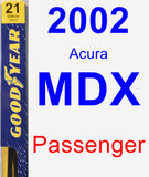 Passenger Wiper Blade for 2002 Acura MDX - Premium