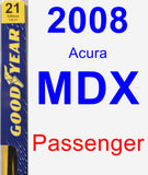 Passenger Wiper Blade for 2008 Acura MDX - Premium