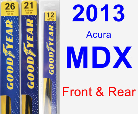 2013 Acura MDX Wiper Blade by Goodyear (Premium) – CarPartsClub.com