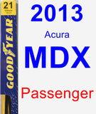 Passenger Wiper Blade for 2013 Acura MDX - Premium