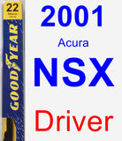 Driver Wiper Blade for 2001 Acura NSX - Premium